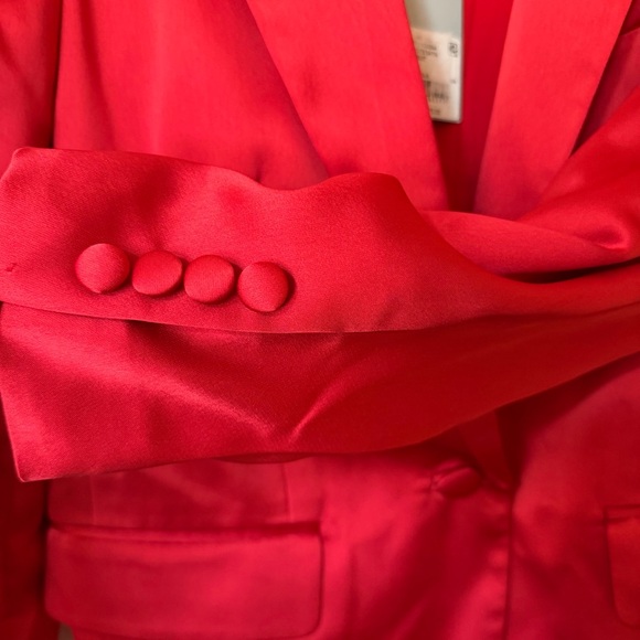 NWT Antonio Melani Bernadette Satin Women's Red Jacket Size 4 Formal Cocktail - Picture 5 of 14